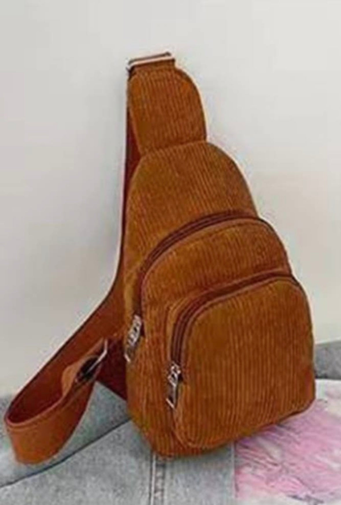 Corduroy Sling Bag
