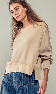 Jessie Boxy Waffle Knit