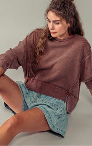 Jessie Boxy Waffle Knit