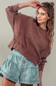 Jessie Boxy Waffle Knit