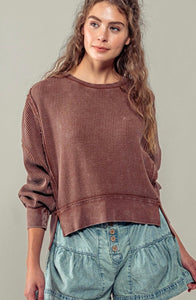 Jessie Boxy Waffle Knit