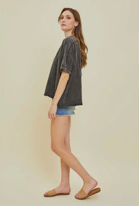 Ronin Mineral Washed Oversized Tee