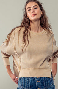 Jessie Boxy Waffle Knit