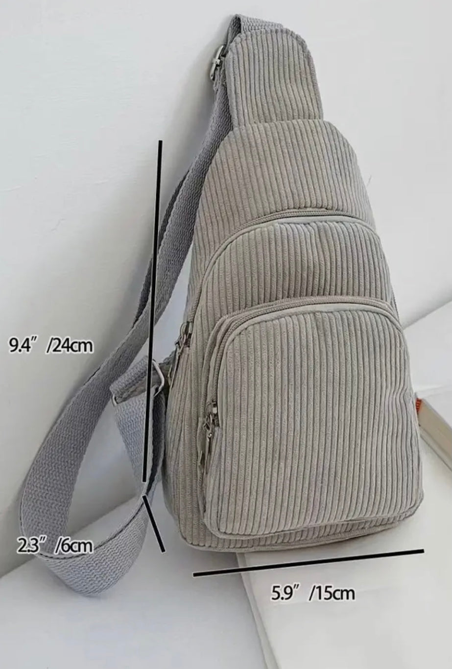 Corduroy Sling Bag