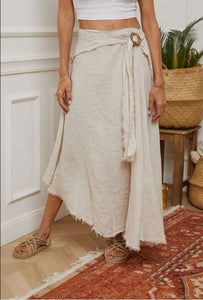 Isabella Linen Skirt